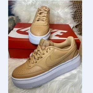 Nike Womens Court Vision Alta LTR Light Cognac/White Shoes Size 9 DM0113 200